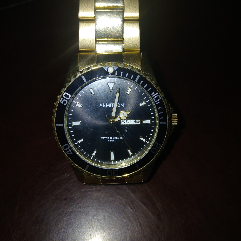 Armitron Gold and Black Watch